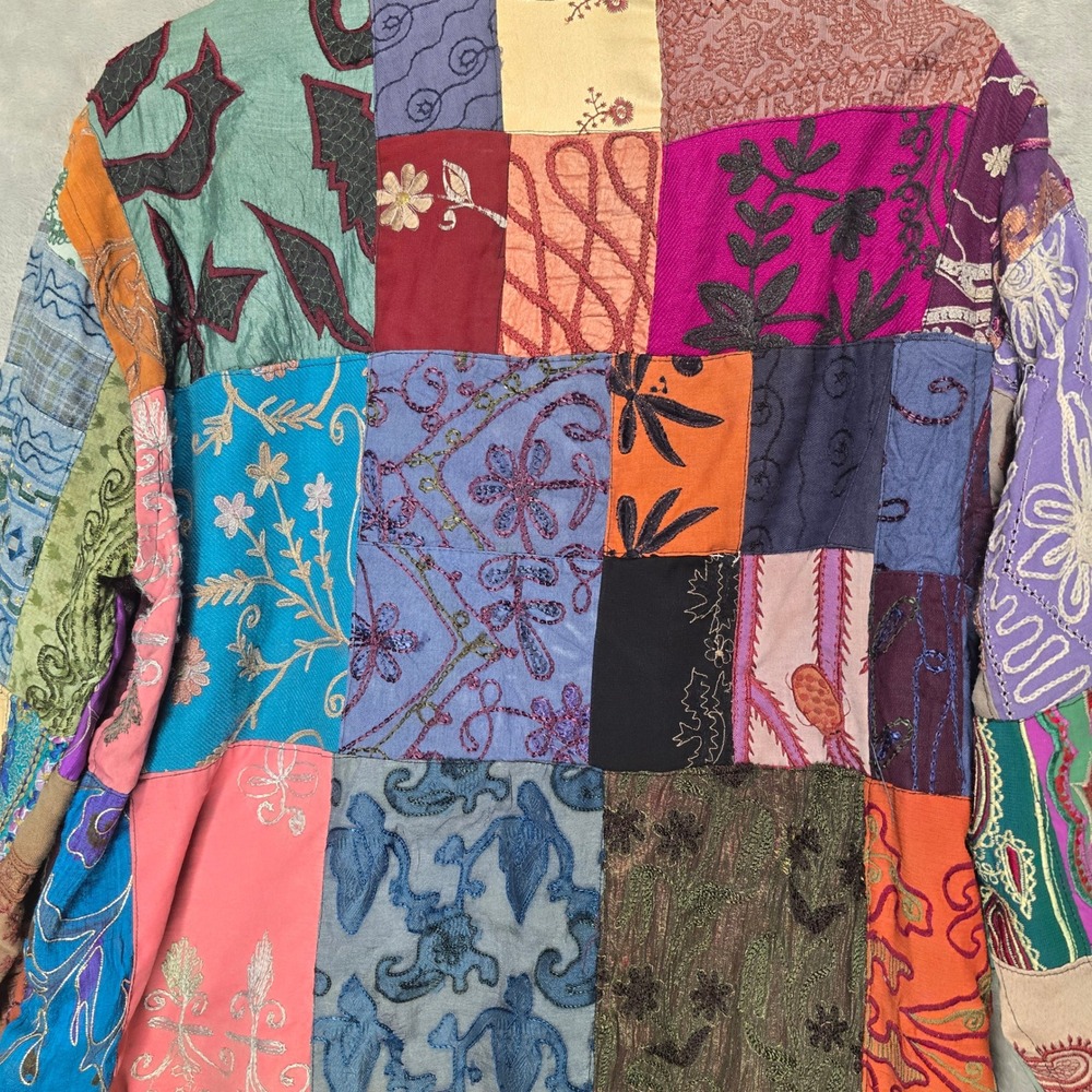 Sacred Threads Patchwork Boho Jacket Women S / M … - image 10